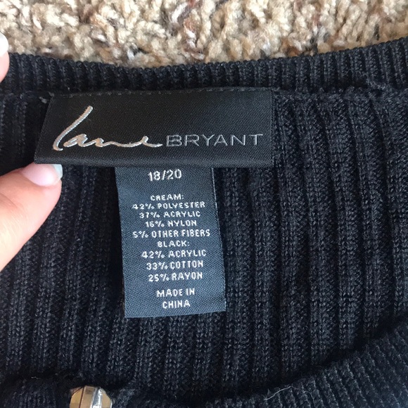 Beautiful Multi Material Sweater from Lane Bryant - Picture 2 of 8